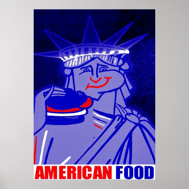 "American Food" von Urban59 ArtWorks Studio NYC Poster (Vorne)