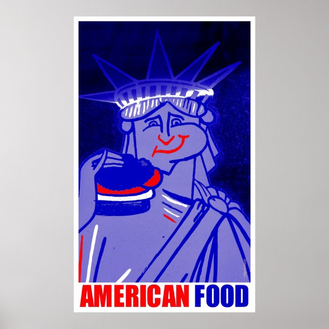 "American Food" von Urban59 Studio Poster (Vorne)