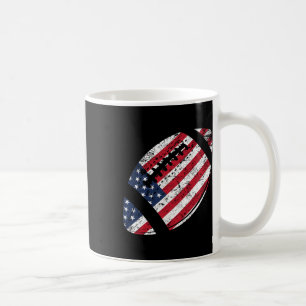 American Football 4. Juli American Flag Patriotic Kaffeetasse
