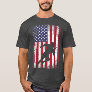 American Football American Flag 4. Juli Männer zwe T-Shirt