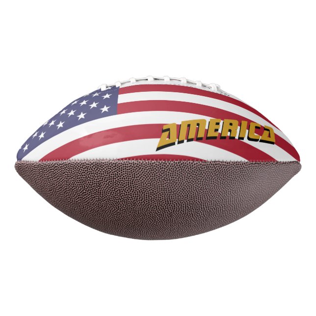 American Football & American Flag / Vereinigte Sta (Gedreht 270)