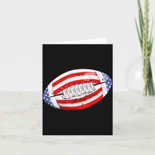 American Football Amerikanische Flagge 4. Juli Kin Karte