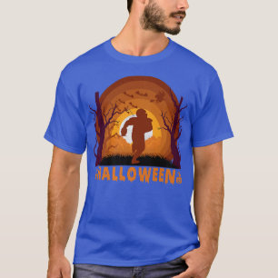 American Football And Moon Sport Halloween Costume T-Shirt