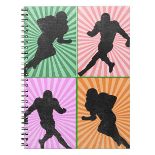 American Football Artwork für Fußballfans Notizblock