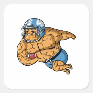 American-Football-Aufkleber Quadratischer Aufkleber