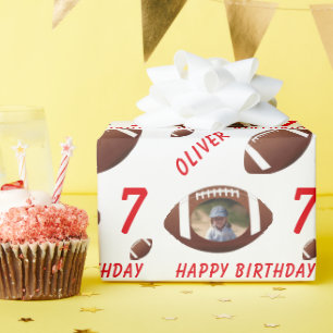 American Football Ball Alles Gute zum Geburtstag F Geschenkpapier