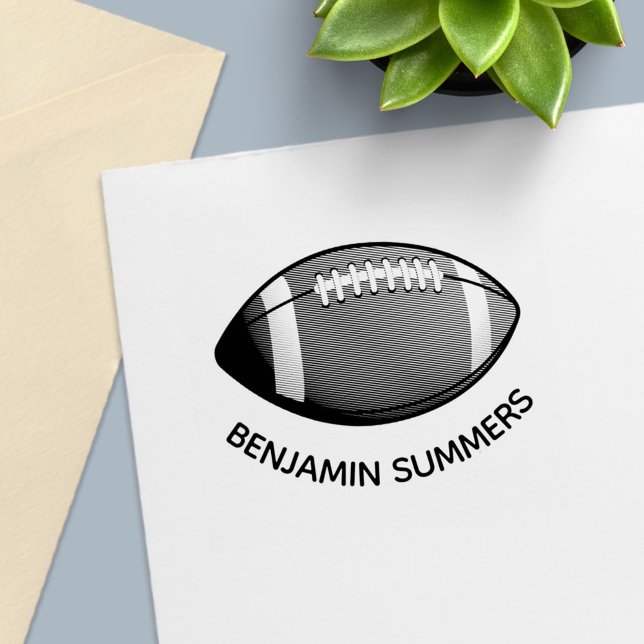 American Football Ball Custom Name Permastempel (Von Creator hochgeladen)