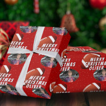 American Football Ball Frohe Weihnachts-Foto
