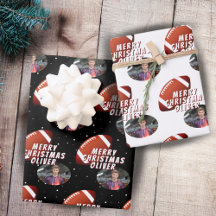 American Football Ball Frohe Weihnachtsjunge Foto