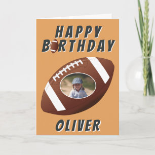 American Football Ball Geburtstag Junge Foto Karte