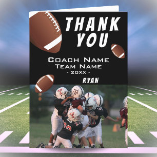 American Football Ball Schwarz Danke Trainer Foto