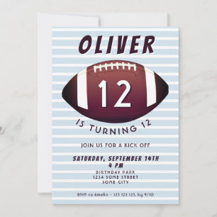 American Football Ball Sport Junge Geburtstag Einladung