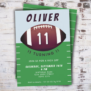 American Football Ball Sport Junge Geburtstag  Einladung