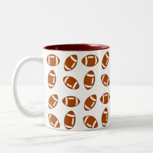 American-Football-Bälle Zweifarbige Tasse