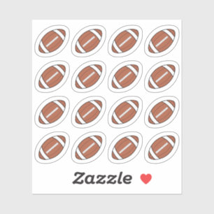 American Football Balls Game Day Erinnerung Plane Aufkleber