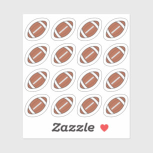 American Football Balls Game Day Reminder Planner Aufkleber