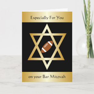 American Football Bar Mitzvah Karte