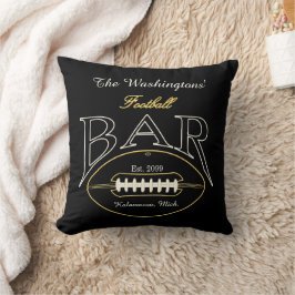 American Football Bar Throw Kissen