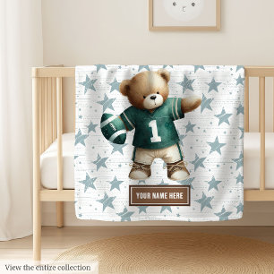 American Football Blanket für Kleinkind zum Geburt Fleecedecke