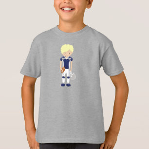 American Football, Blond Hair, Niedlich Boy, Rugby T-Shirt