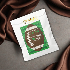American Football Brown & Green Color Baby Dusche Geschenktütchen