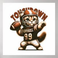 American Football Cat - Touchdown Purfection