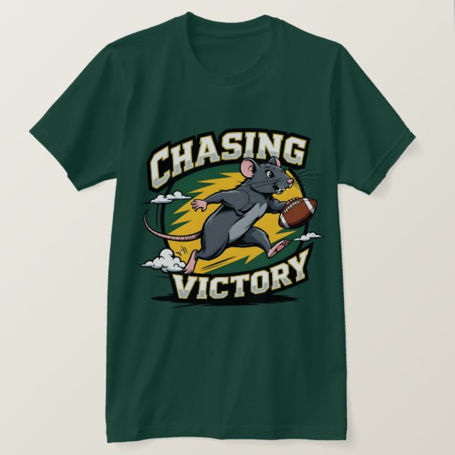 American Football Chasing Sieger T-Shirt (Design vorne)