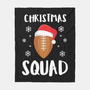 American Football Christmas Squad Christmas Xmas Fleecedecke