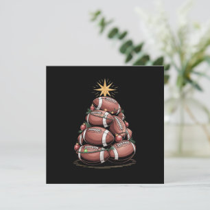 American Football Christmas Tree Xmas Pajamas Feiertagskarte