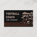 American Football Coach Business Card Visitenkarte<br><div class="desc">Sport, Coach, Golf Visitenkarten. Großartige Visitenkarte. Verpassen Sie nicht die Gelegenheit, es zu bekommen. Original. Verkauft nur im Zazzle! Berufliche Visitenkarte. Das Design ist einzigartig. Zeigen Sie Ihren Stil mit diesem schlanken und vollständig anpassbaren Produkt. Sie können diese Designs selbst anpassen. Klicken Sie rechts auf "Anpassen". Wenn Sie Hilfe bei...</div>