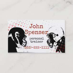 American Football Coach Business Card Visitenkarte