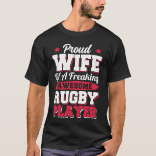 American Football Coach Rugby Player Ehefrau T-Shirt