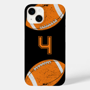 American Football Custom Jersey Nummer Black Case-Mate iPhone 14 Hülle