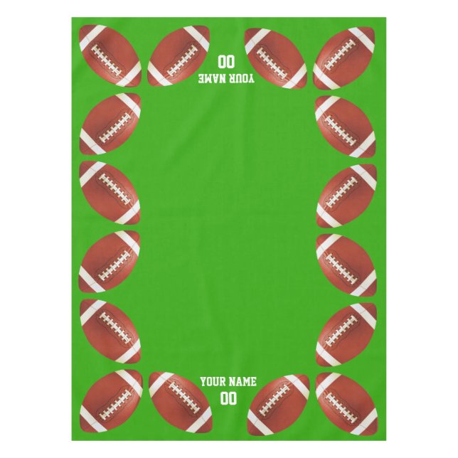 American Football Custom Tableclout Tischdecke (Vorderseite)