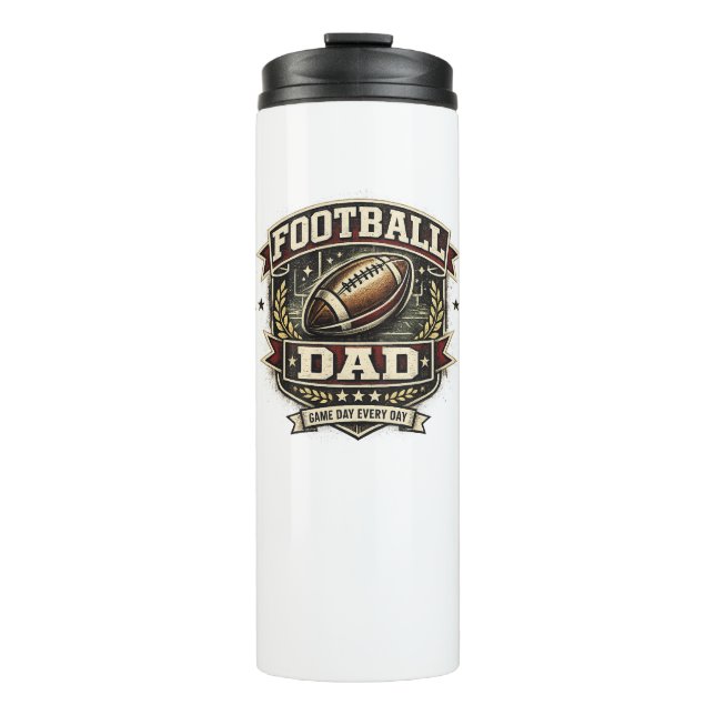 American Football Dad Pride Design Thermosbecher (Vorderseite)