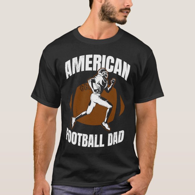 American Football Dad Quaterback Kicker For Men Wo T-Shirt (Vorderseite)