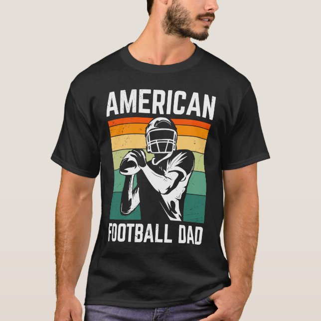American Football Dad Quaterback Kicker For Men Wo T-Shirt (Vorderseite)