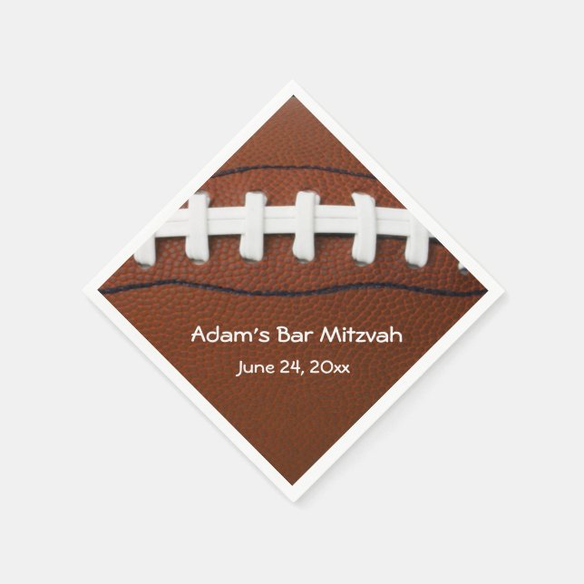 American Football Design Paper Napkins Serviette (Ecke)
