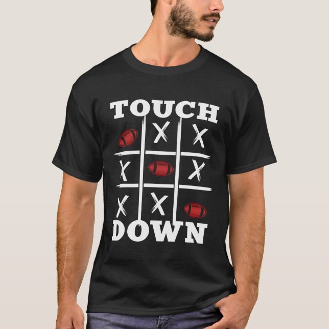 American Football Design Touchdown Pullo T-Shirt (Vorderseite)