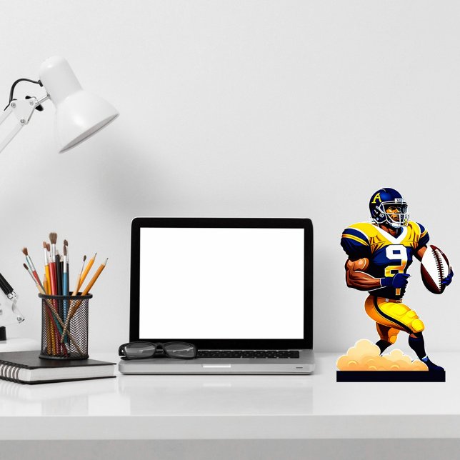 American Football Desk Skulptur Freistehende Fotoskulptur (Von Creator hochgeladen)