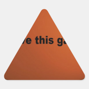 American Football Dreieckiger Aufkleber