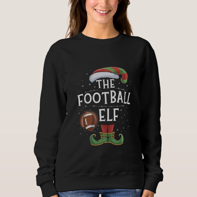 American Football Elf Family - Weihnachten Sweatshirt (Vorderseite)