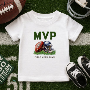 American Football Erstes Jahr Down 1. Geburtstag Baby T-shirt