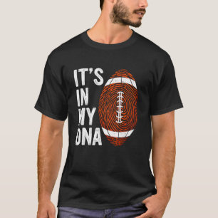 American Football Es Ist In Meiner DNA Fingerabdru T-Shirt