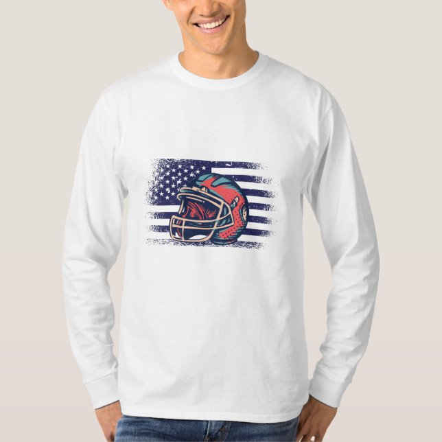 American Football Fan Jersey Shirt USA Flag (Vorderseite)