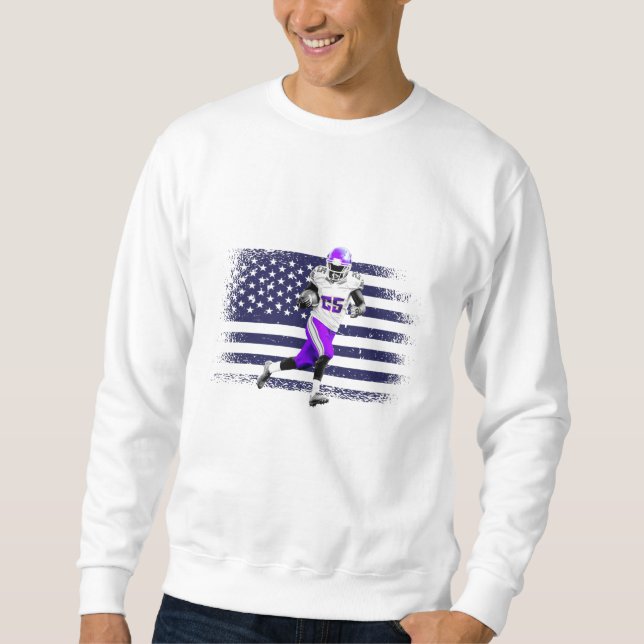 American Football Fan Jersey Shirt USA Flag (Vorderseite)