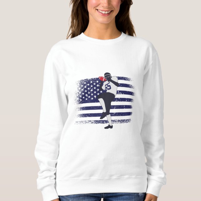 American Football Fan Jersey Shirt USA Flag (Vorderseite)