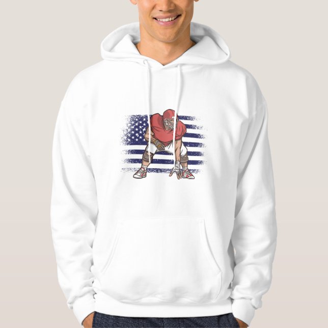 American Football Fan Jersey Shirt USA Flag (Vorderseite)