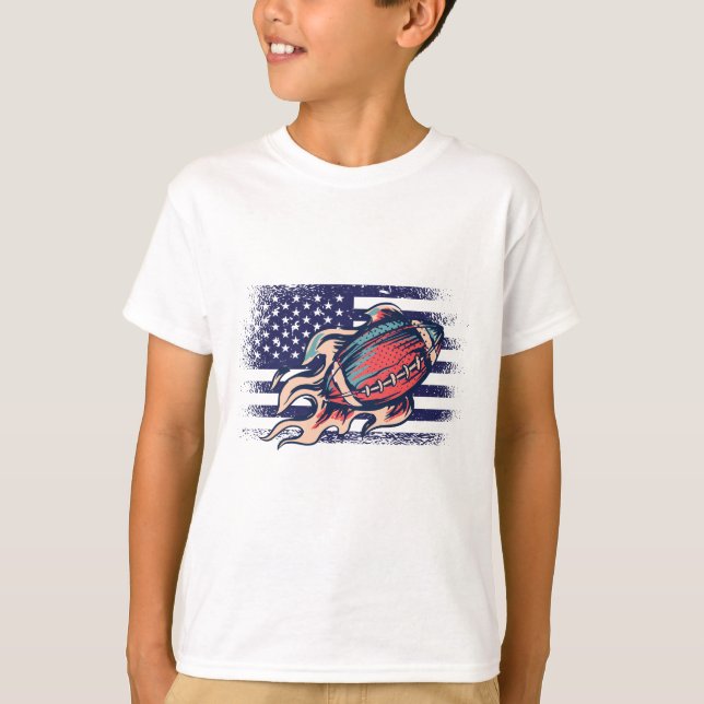 American Football Fan Jersey Shirt USA Flag (Vorderseite)