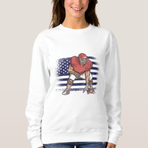 American Football Fan Jersey Shirt USA Flag
